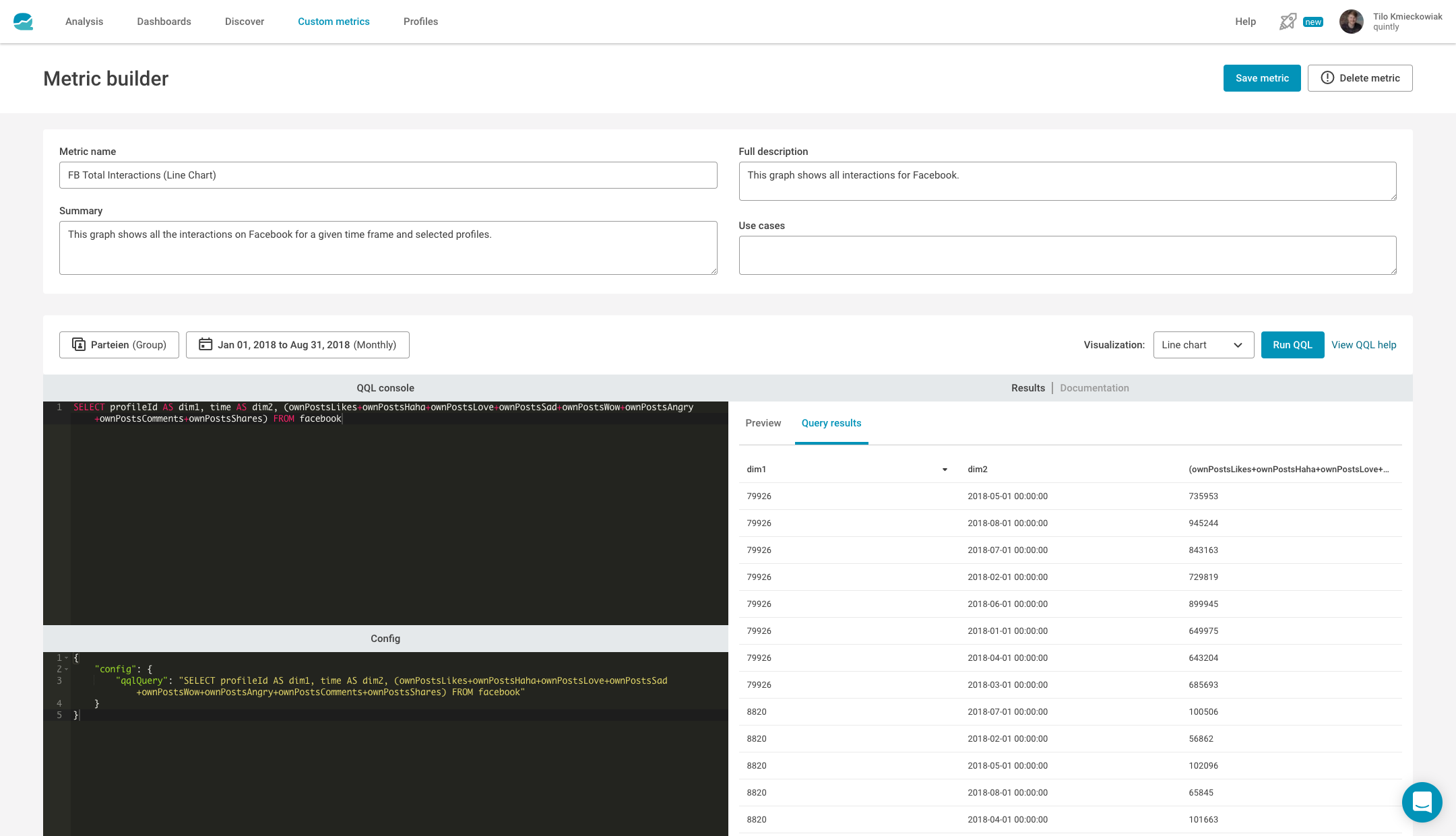 Data Metric Builder