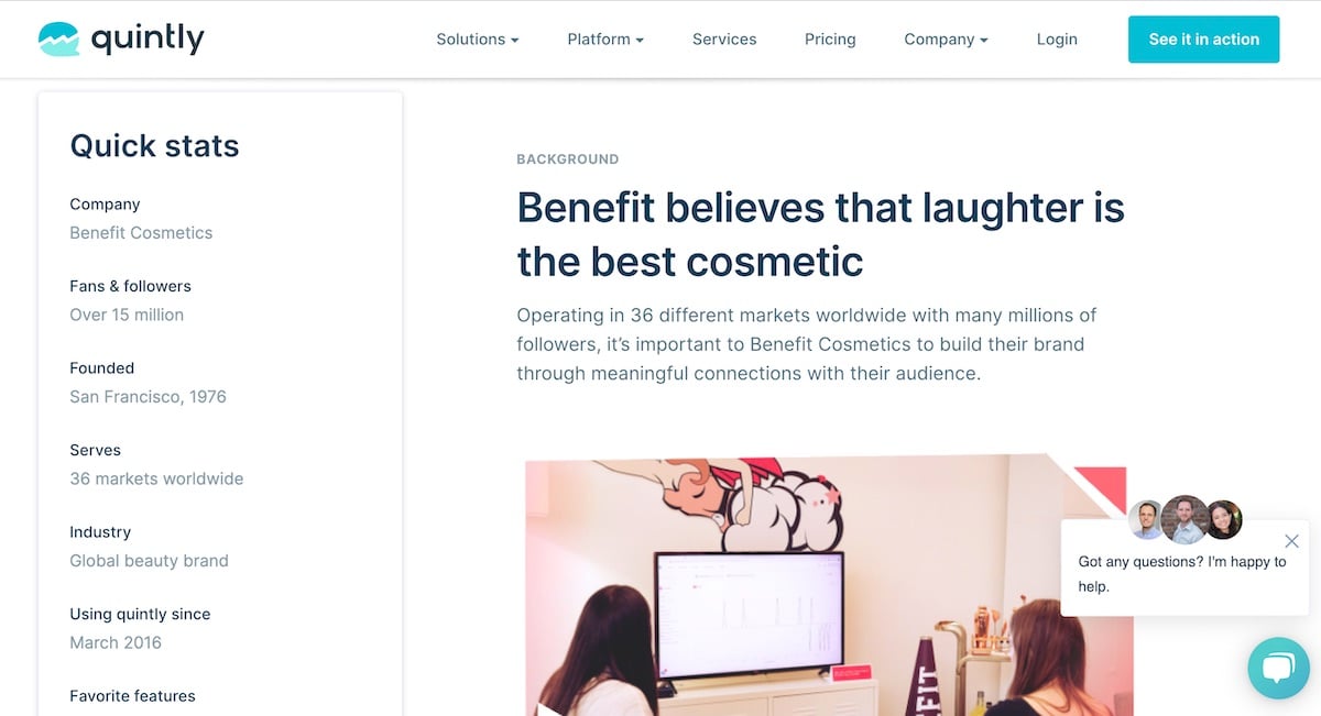 05 social media case study - benefit cosmetics - background