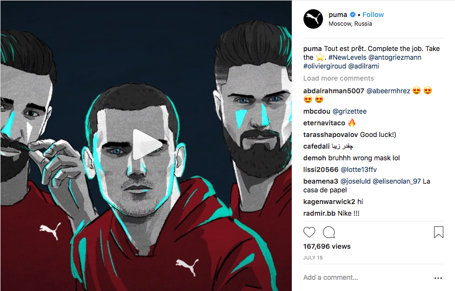 adidas puma instagram