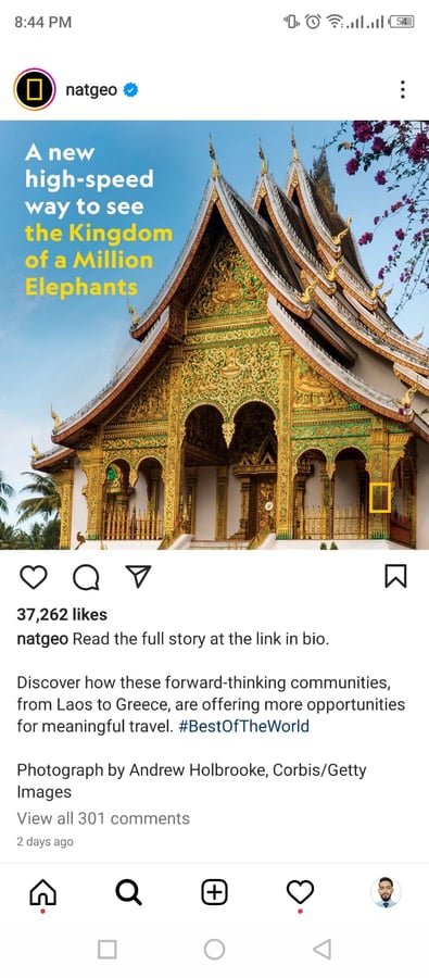 national geographic instagram post