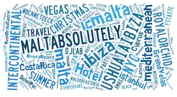 Top 100 Facebook Hashtags Posted By Hotels