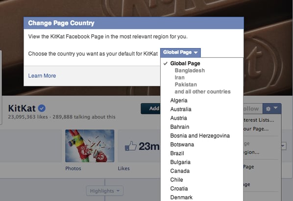 quintly How To Analyze Facebook Global Pages Example