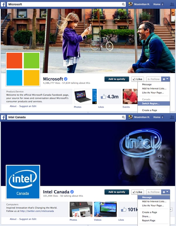 Compare Facebook Global Pages With Each Other
